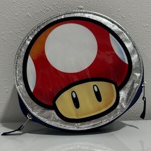Mario Mushroom Zipper Pouch